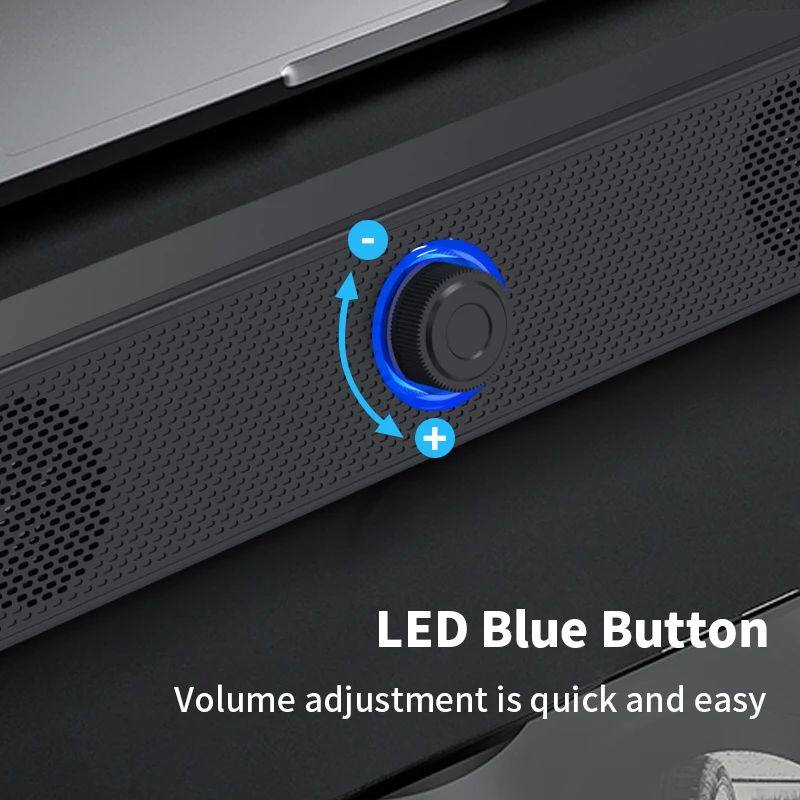 Long desktop dual speakers