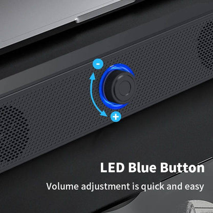 Long desktop dual speakers