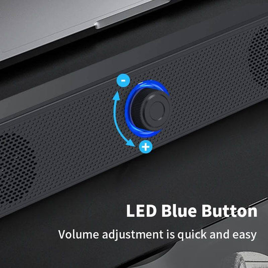 Long desktop dual speakers
