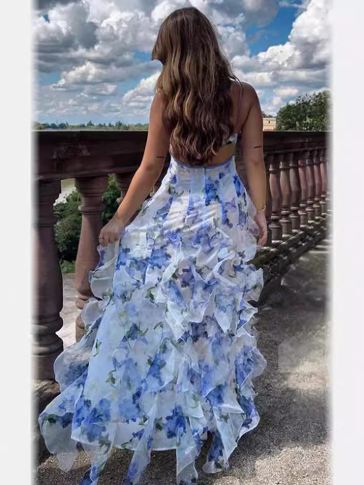 Long elegant evening dress