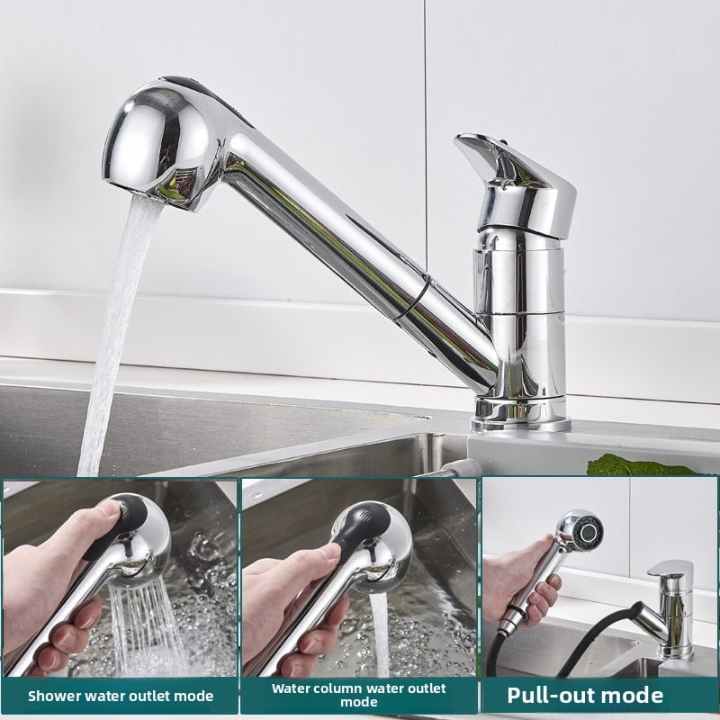 Long faucet in the kitchen
