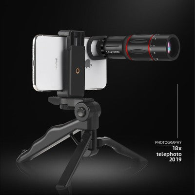 Long-focus 18x mobile telephoto lens