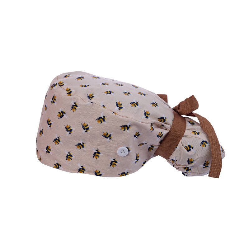 Long hair cap, pure cotton nurse cap