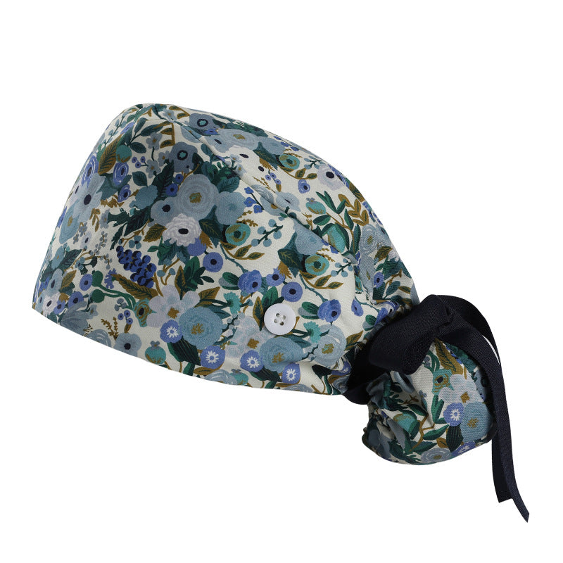 Long hair cap, pure cotton nurse cap