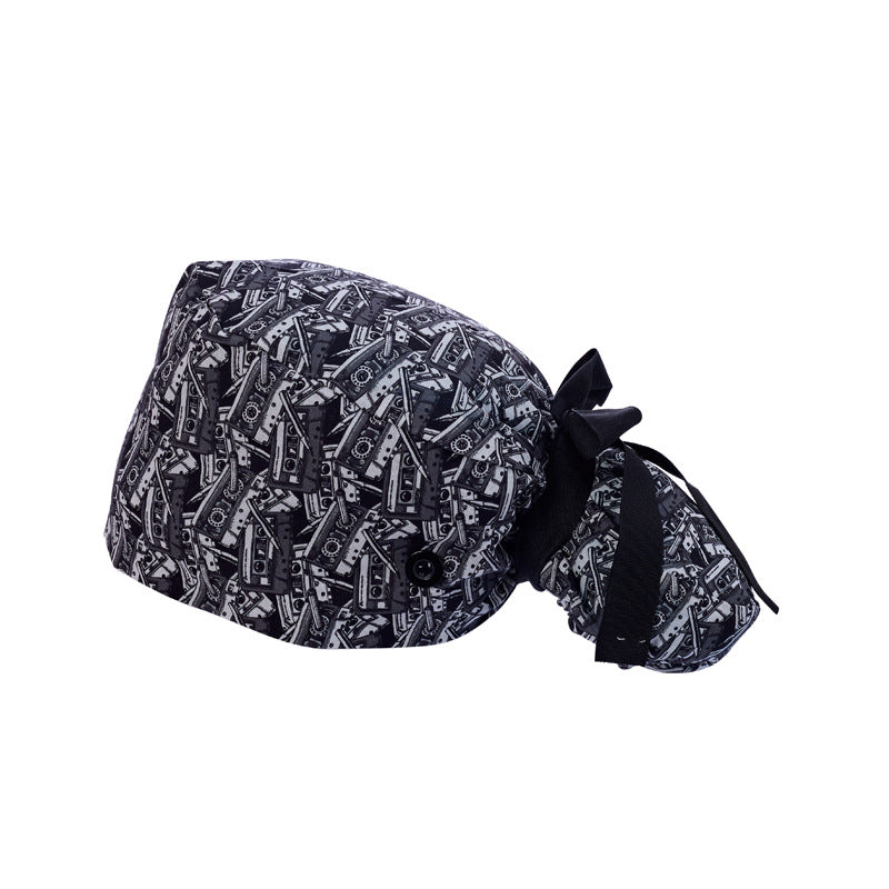 Long hair cap, pure cotton nurse cap