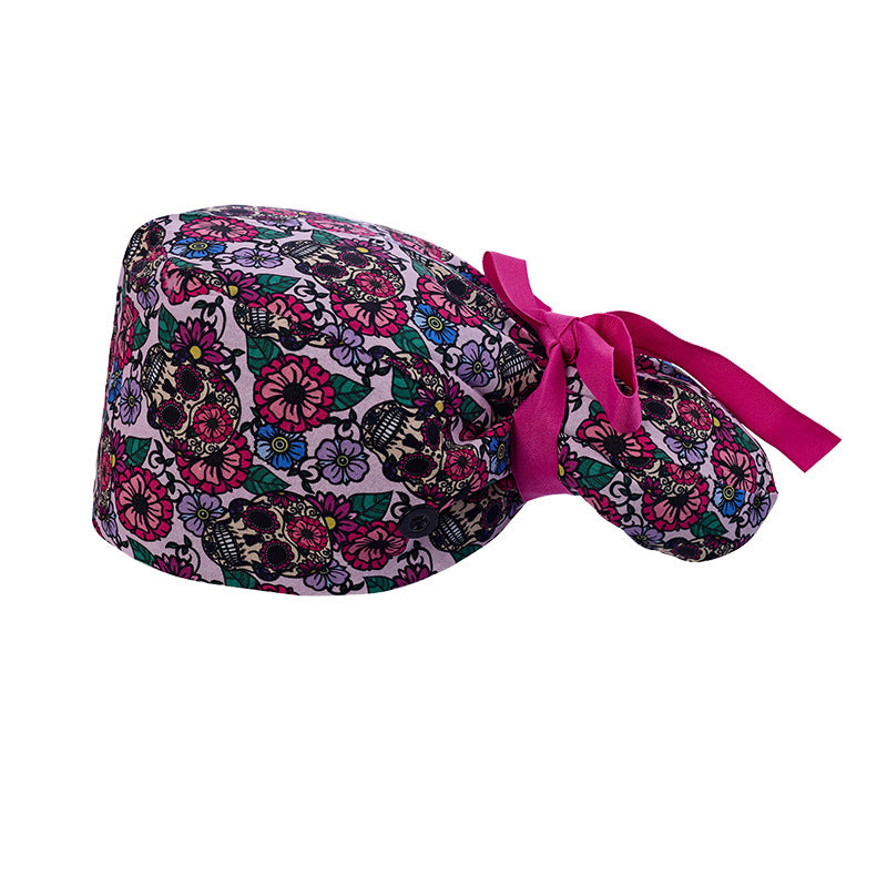 Long hair cap, pure cotton nurse cap