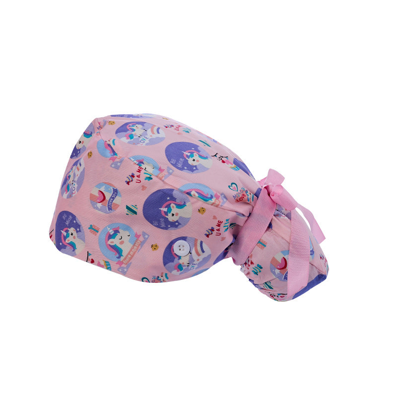 Long hair cap, pure cotton nurse cap