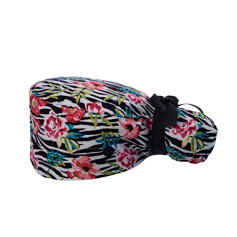 Long hair cap, pure cotton nurse cap
