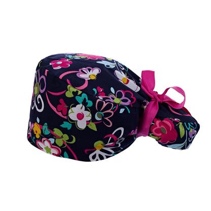 Long hair cap, pure cotton nurse cap