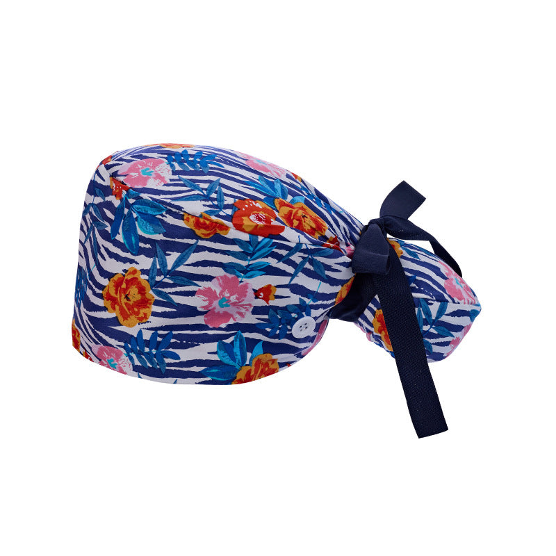Long hair cap, pure cotton nurse cap