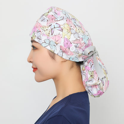 Long hair style nurse cap for women