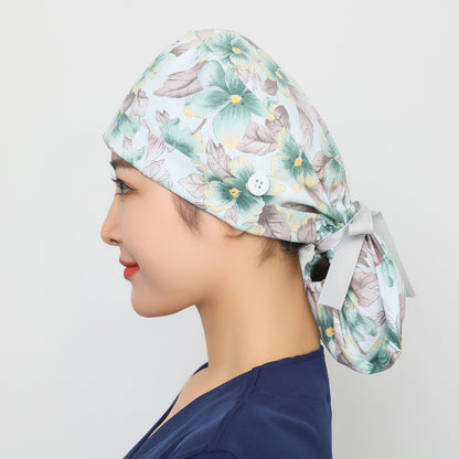 Long hair style nurse cap for women