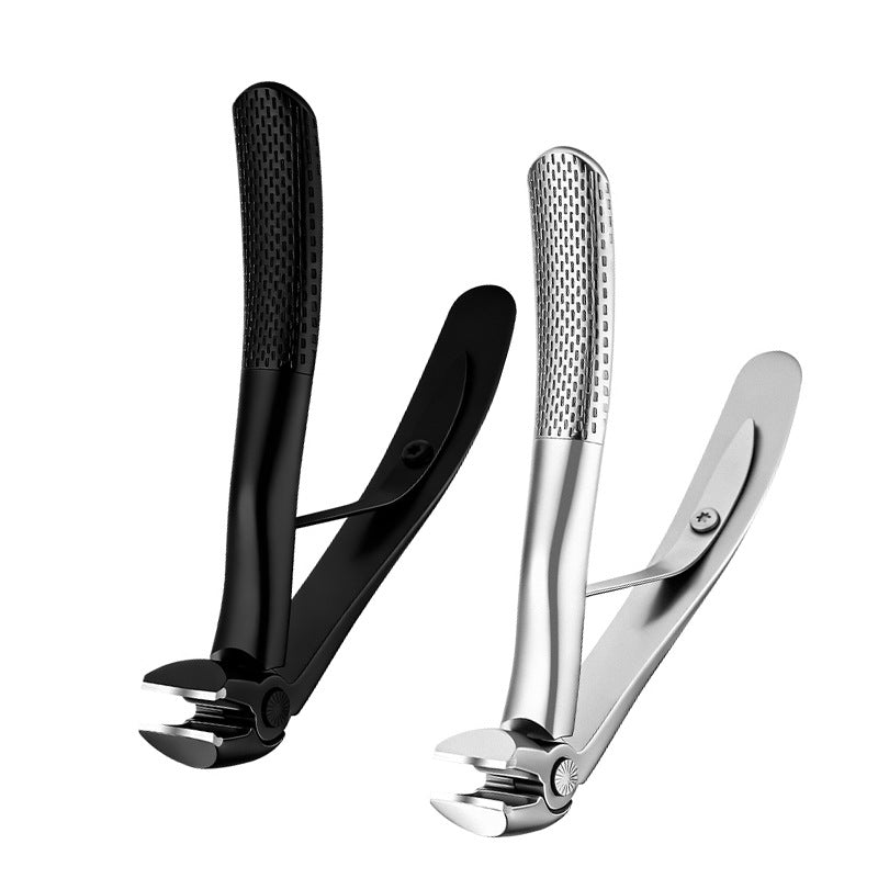 Long Handle Bent Head Stainless Steel Nail Clipper