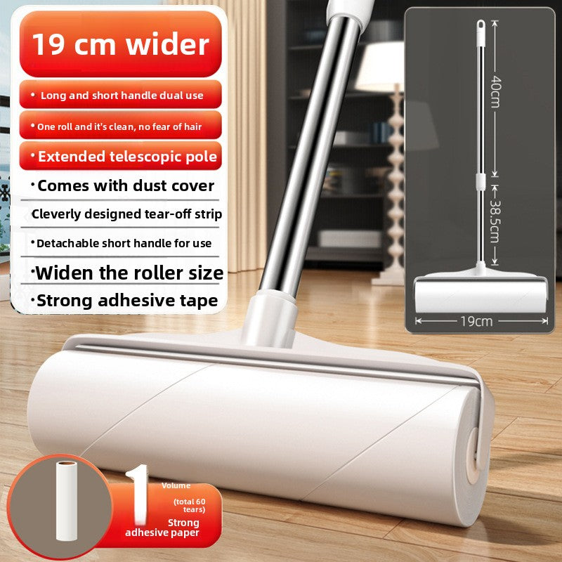 Long Handle Lint Roller with Replaceable Adhesive Paper