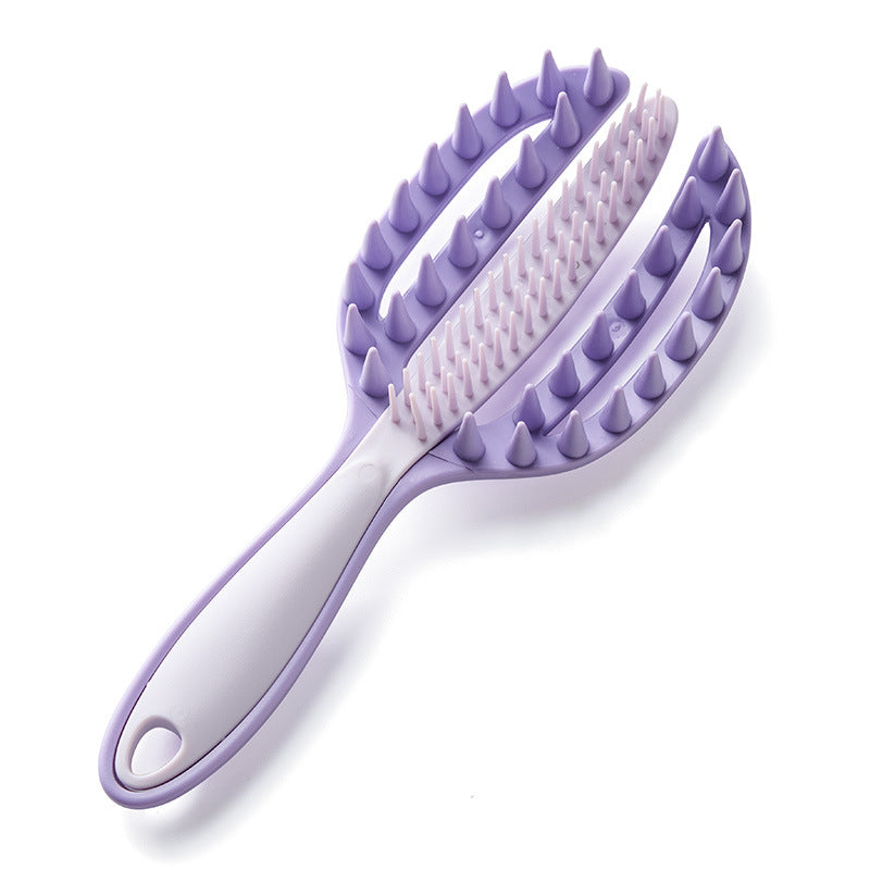 Long Handle Silicone Shampoo Brush