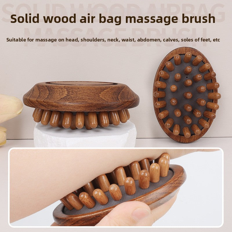 Long-Handled Boar Bristle Bath Brush for Exfoliating and Dry Brushing