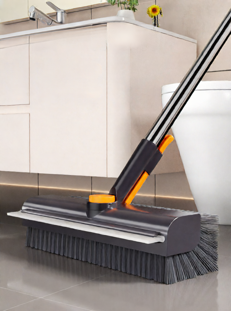 Long-handled cleaning brush