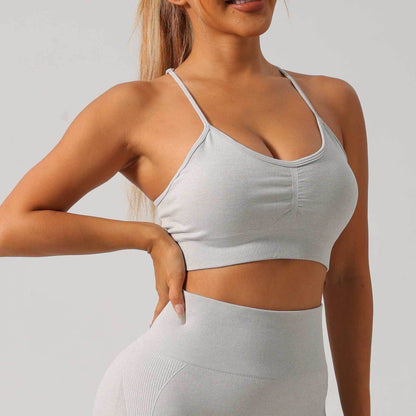 Long, high-elasticity running yoga pants set
