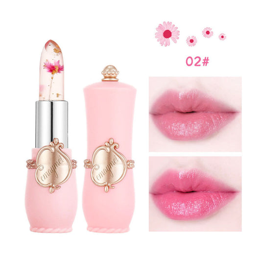 Long-lasting jelly temperature-changing lipstick