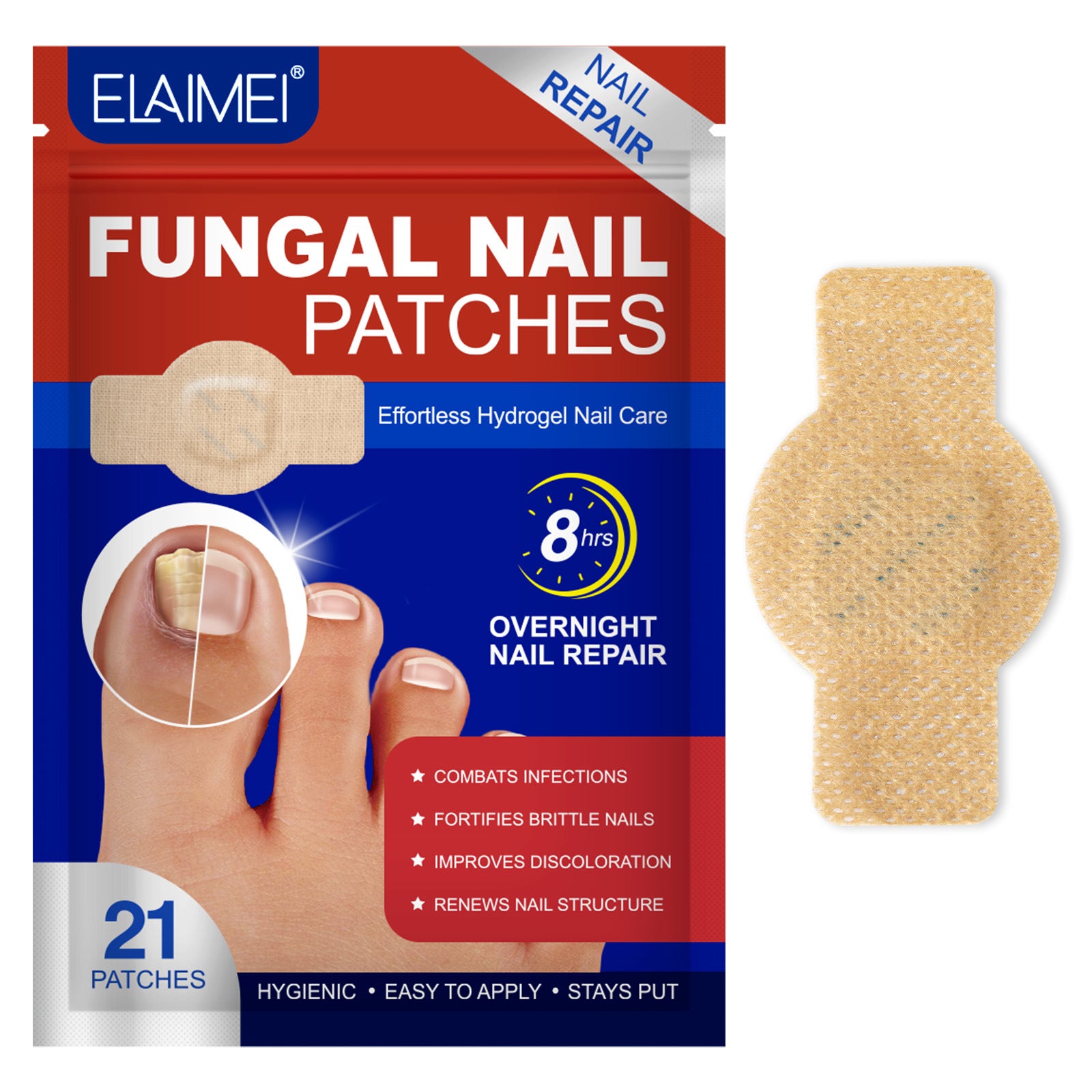 Long-lasting Nail Antibacterial Patches
