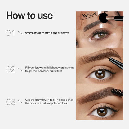 Long-lasting waterproof liquid eyebrow dye