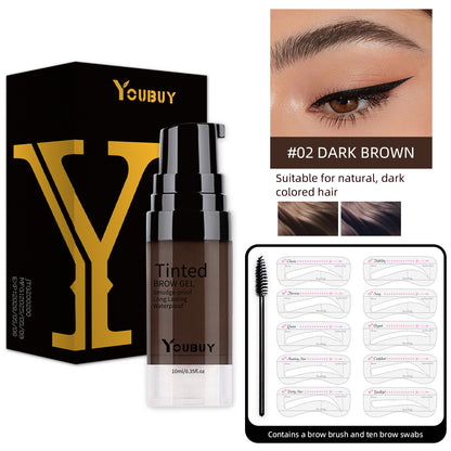 Long-lasting waterproof liquid eyebrow dye