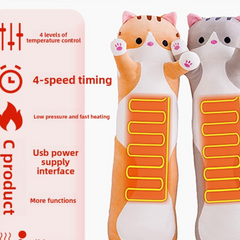 Gray long cat 50cm