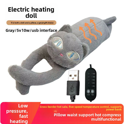 long leg cat Heating Doll