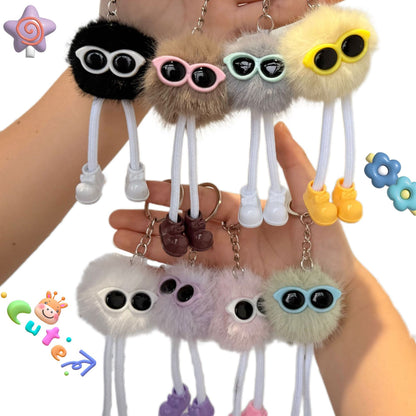 Long Leg Plush Keychain with Sunglasses