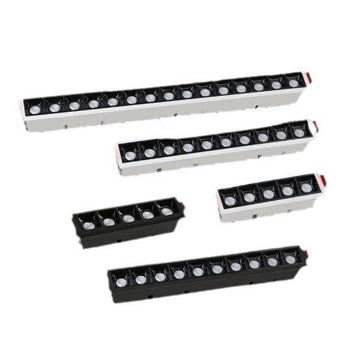 Long linear spotlight grille light strip