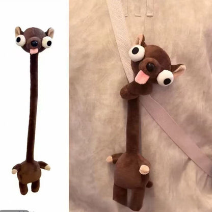Long Neck Plush Doll Toy Funny Animal Keychain