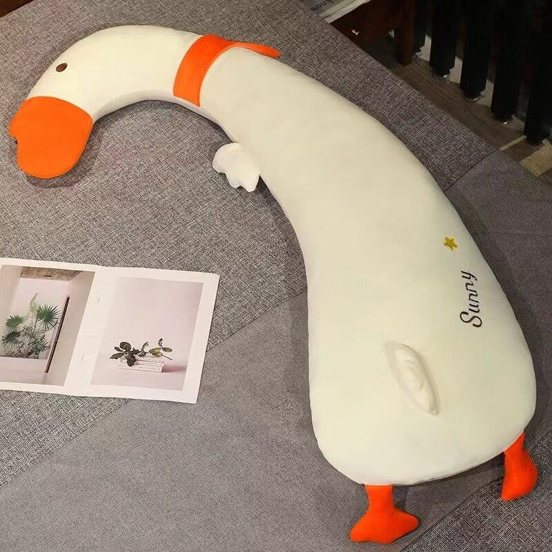 Long Plush Hugging Pillow with Cartoon Design