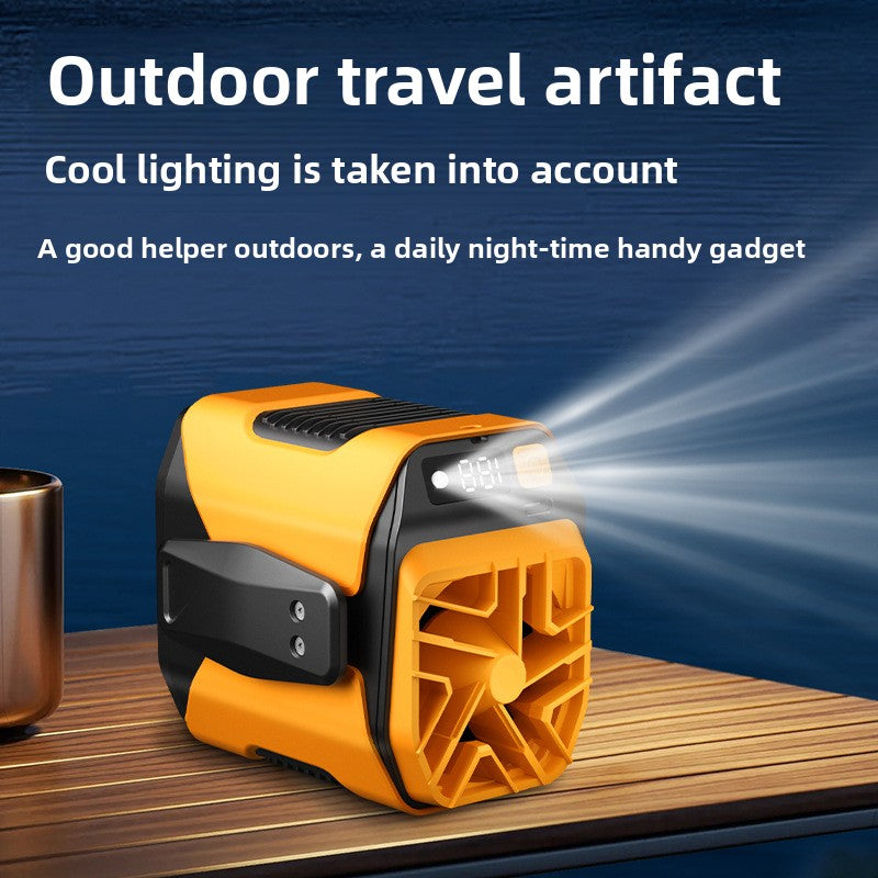 Long-range portable waist-mounted fan
