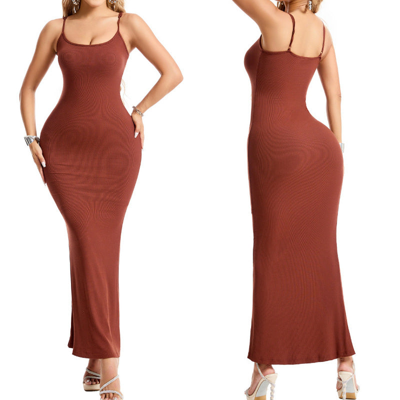 Long Seamless Shaping Camisole Dress