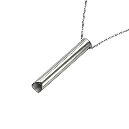 Long-shaped whistle necklace