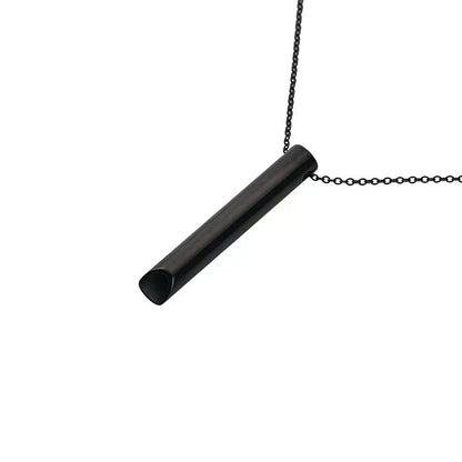 Long-shaped whistle necklace