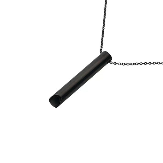 Long-shaped whistle necklace