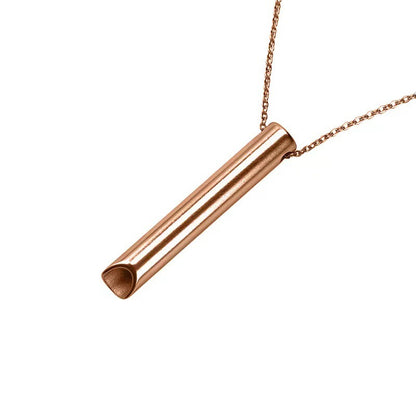 Long-shaped whistle necklace