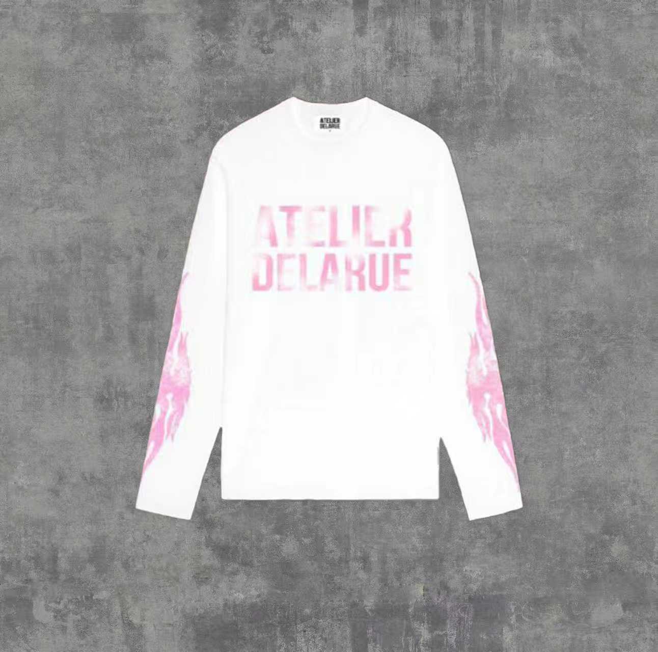 Long Sleeve Cotton T-Shirt with Print