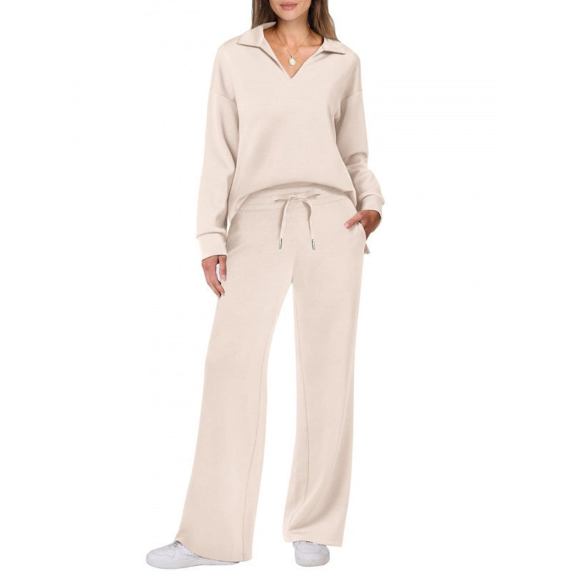 Long-sleeve drawstring pants