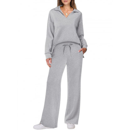 Long-sleeve drawstring pants