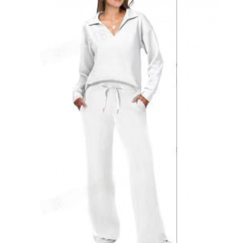 Long-sleeve drawstring pants