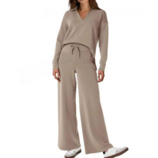 Long-sleeve drawstring pants