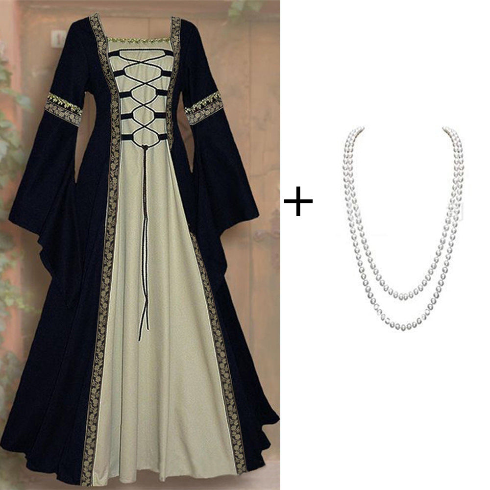 Long Sleeve Lace Gothic Dress