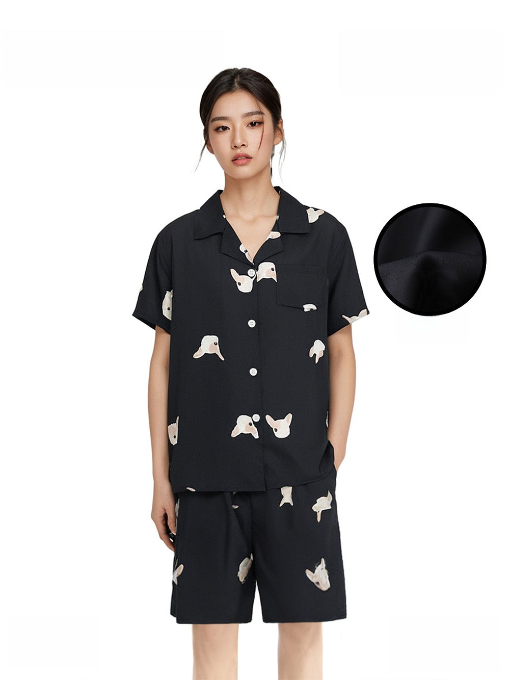 Long-sleeve pajamas made of ice silk loungewear