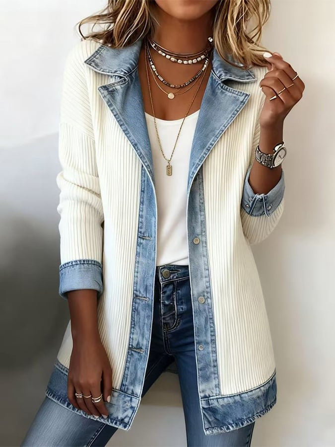 Long Sleeve Patchwork Jacket