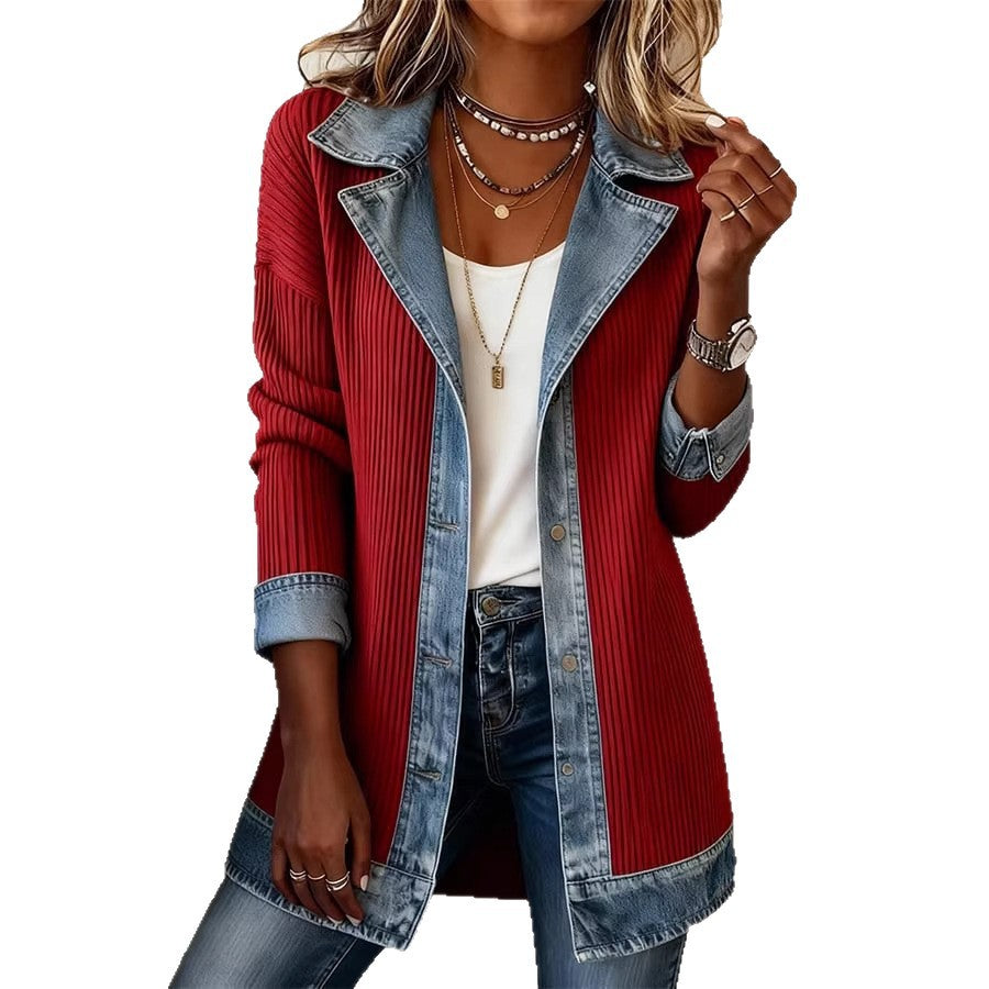 Long Sleeve Patchwork Jacket