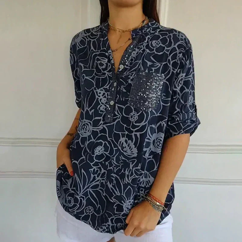 Long-Sleeve Printed Shirt