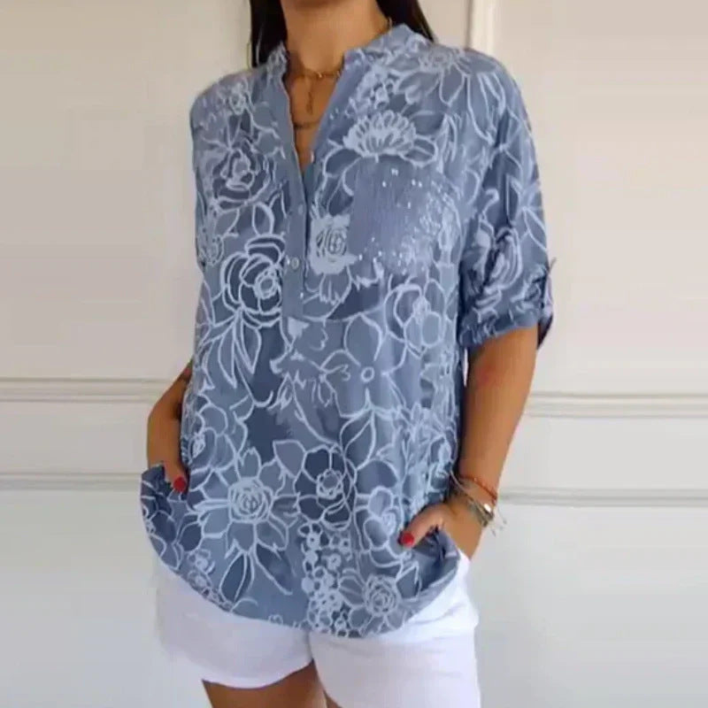 Long-Sleeve Printed Shirt