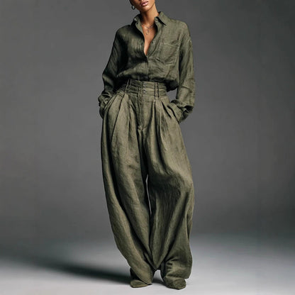 Long Sleeve Shirt and Pants Set